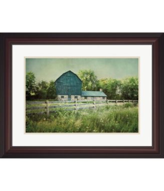 Toile Encadrée Amanti Art – Blissful Country III (Grange) Par Elizabeth Urquhart – Cadre Sylvie Black, 55,9 X 55,9 Cm