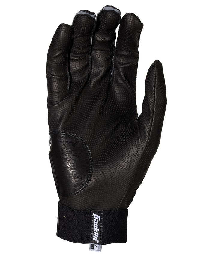 Franklin Fast Pitch 2nd Skinz - Guantes de bateo para Mujer, Negro con Rosa, Large