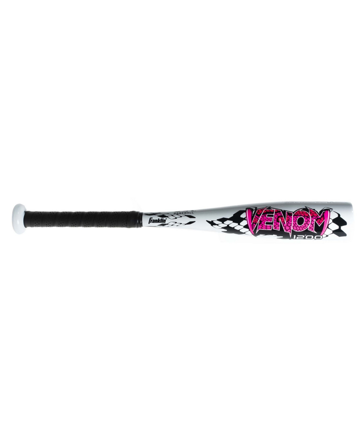 Franklin Sports Venom 1200 Official Teeball Bat In White,pink