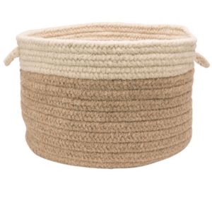 Colonial Mills Chunky Natural Wool Dipped Braided Basket