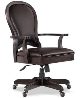 clinton desk chair high back black