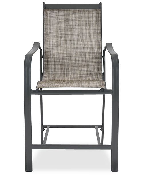 Furniture Reyna Aluminum Outdoor Bar Chair, Created For ...