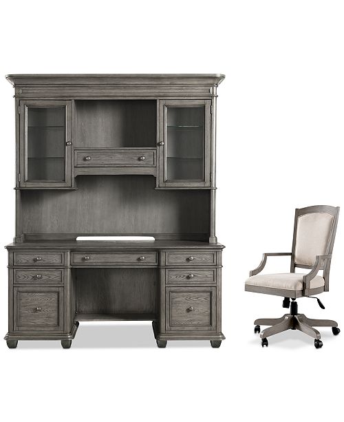 Furniture Sloane Home Office 3 Pc Set Credenza Hutch