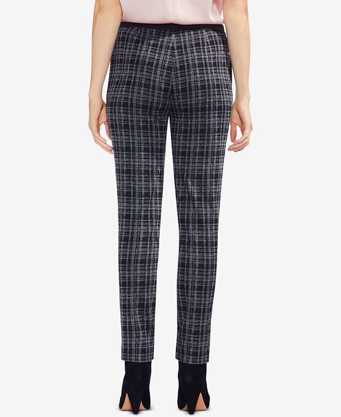 Vince Camuto Plaid Straight-Leg Pants, Created for Macy's & Reviews ...