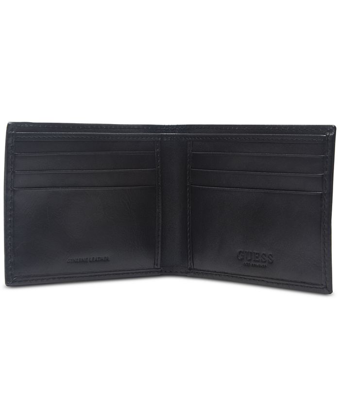 GUESS Men's Gable Zip Leather Wallet - Macy's