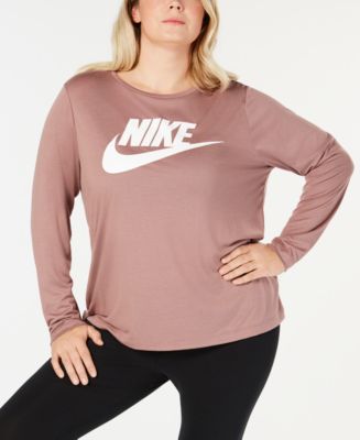 macy's nike plus size tops