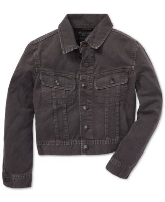 polo black denim jacket