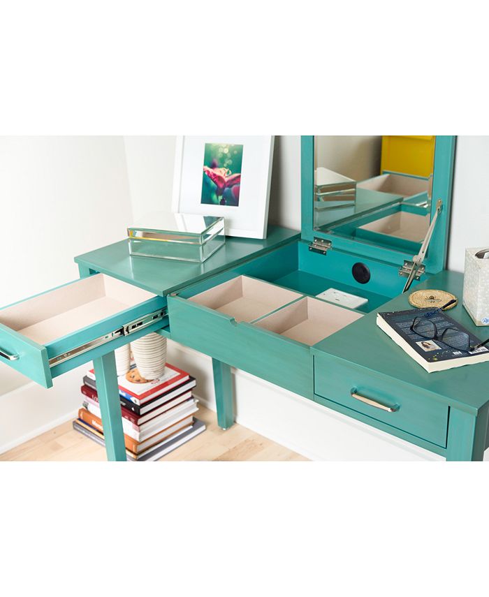 Hives & Honey Ainsley Turquoise Vanity Desk Macy's