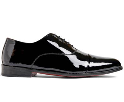 Men's Tuxedo Cap-Toe Oxford Patent Leather Dress Shoe