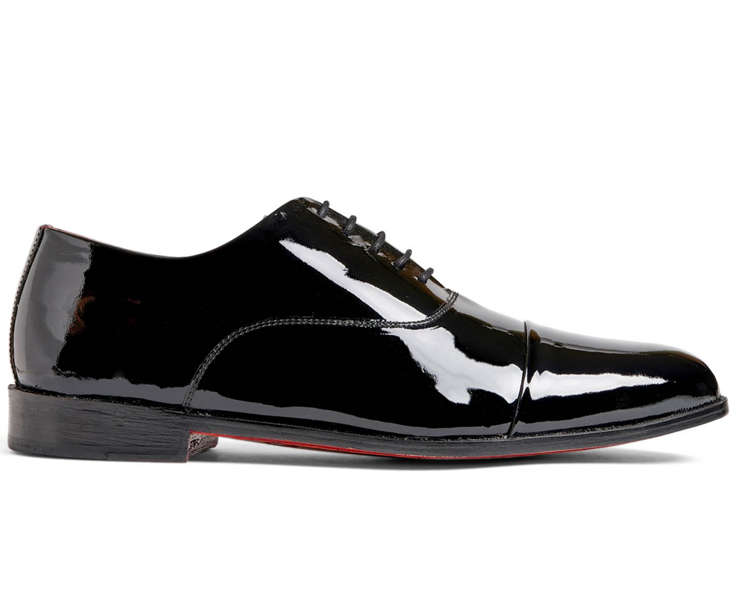 Мужские туфли Carlos by Carlos Santana Tuxedo Cap-Toe Oxford Patent Leather Dress Shoe, цвет: Чёрный — фото 2