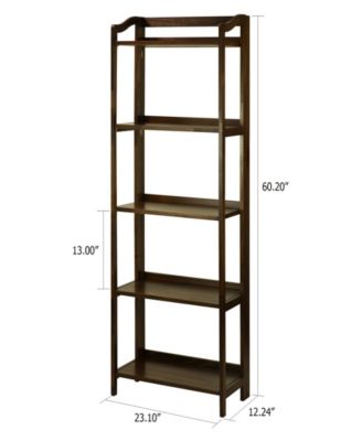Yu Shan Stratford 5 - Shelf Folding Bookcase