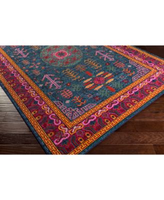 Anika ANI-1005 Teal 7'10" x 10'3" Area Rug