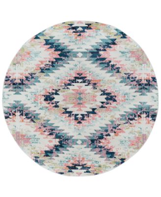 Livabliss - Anika ANI-1027 White 5'3" Round Area Rug