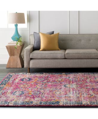 Harput HAP-1013 Garnet 7'10" Round Area Rug