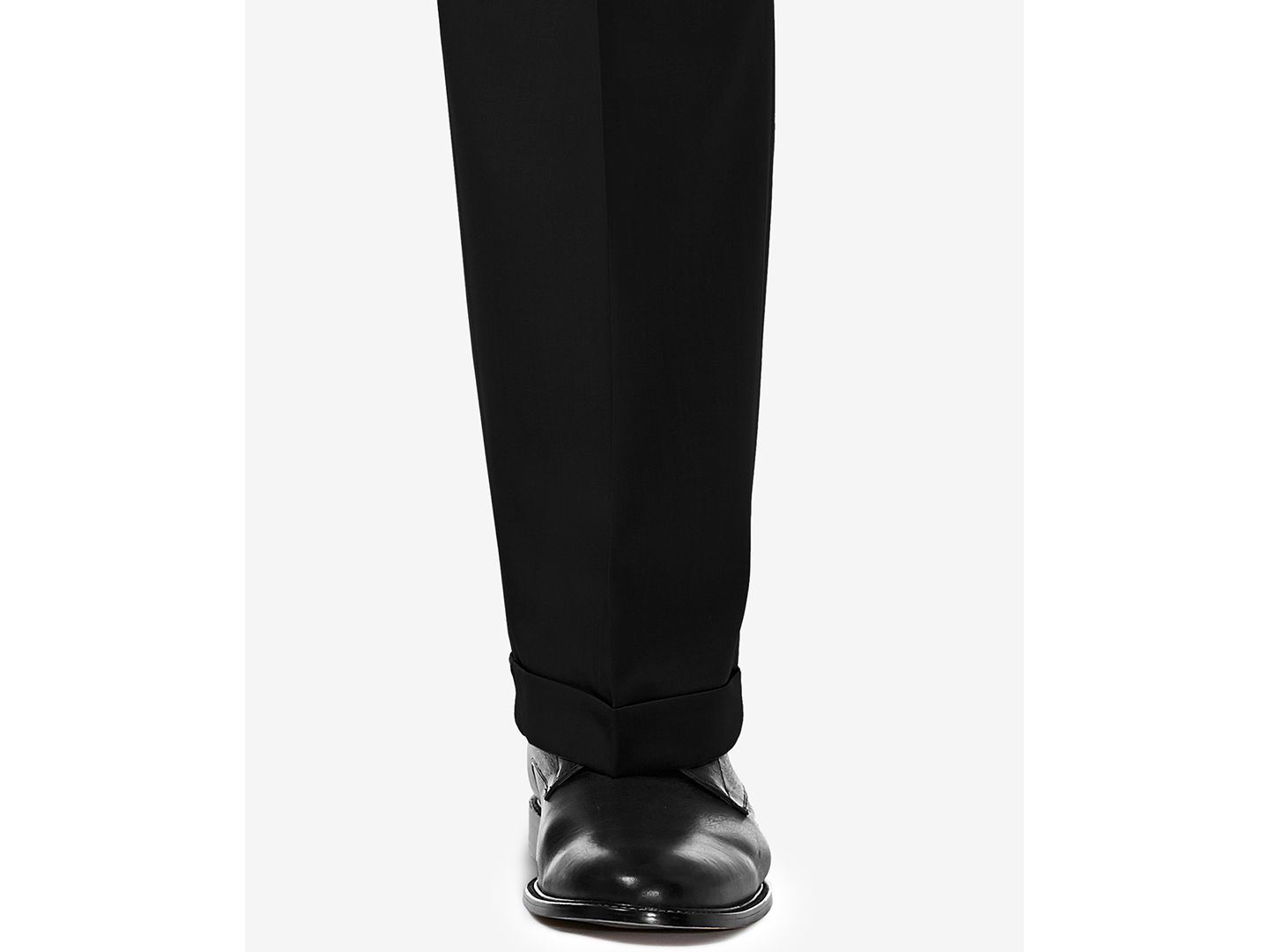 Мужские брюки Haggar Big & Tall Premium Comfort Stretch Classic-Fit Solid Pleated Dress Pants, цвет: Чёрный — фото 6