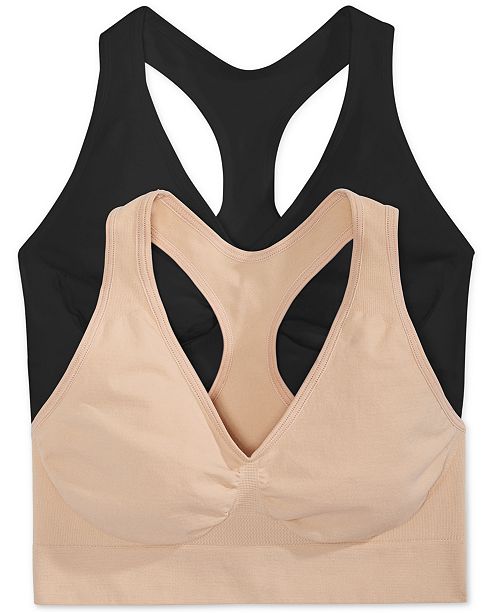 Hanes 2Pk. Ultimate Comfy Support Wireless Bras DHHUT1 & Reviews All