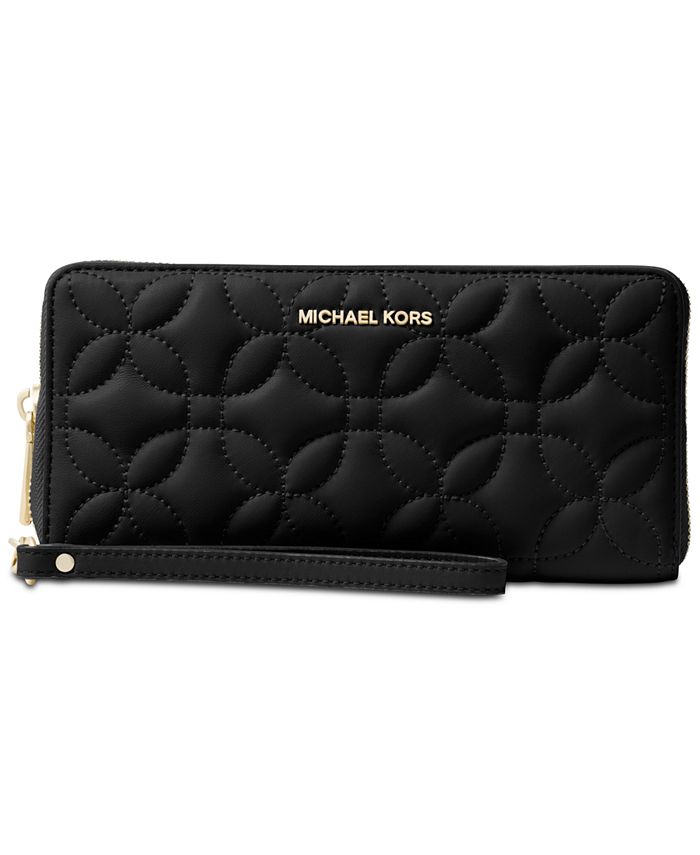 Michael Kors Quilted Floral Travel Continental Wallet & Reviews 