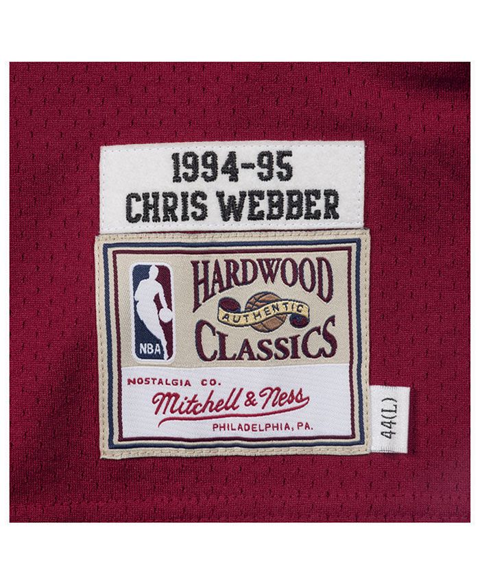 Maillot NBA Vintage Chris Webber - Washington Bullets 1994-95 - Mitchell & Ness Taille M - Rouge