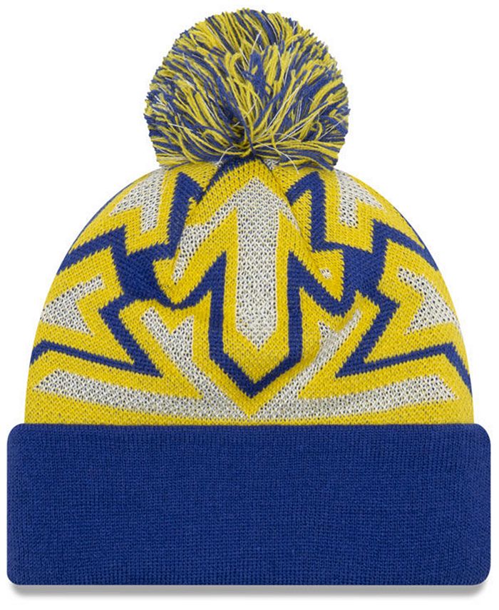 New Era Golden State Warriors Glowflake Cuff Knit Hat Macy's