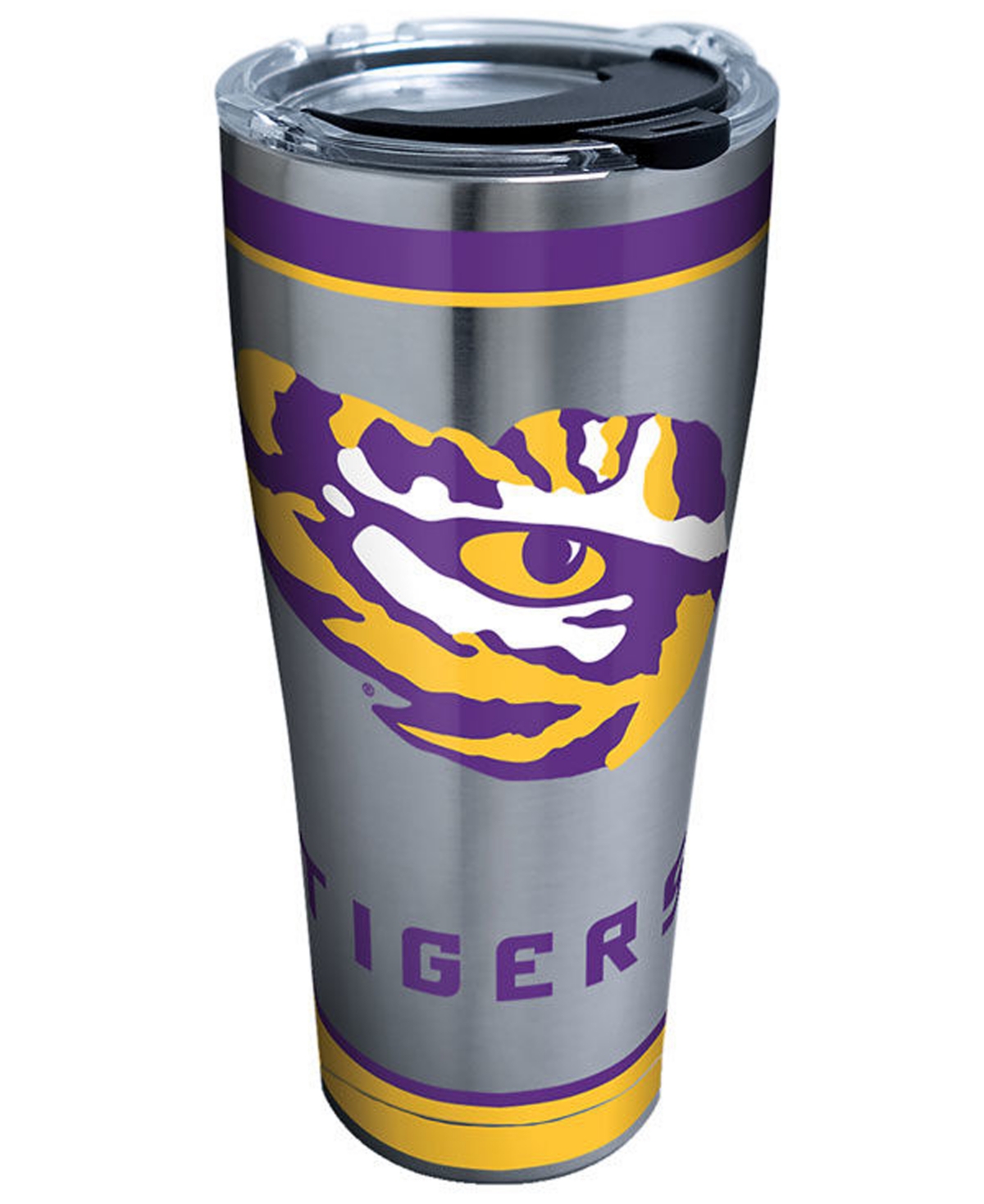 Tervis Tumbler Lsu Tigers 30oz Tradition Stainless Steel Tumbler In Silver,gold