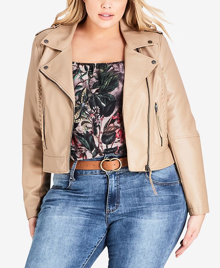 CITY CHIC Trendy Plus Size Biker Jacket Macy's