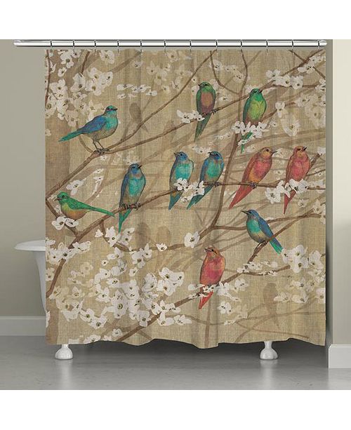 Laural Home Birds And Blossoms Shower Curtain Reviews Shower