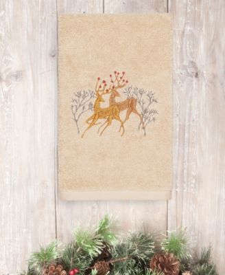 Christmas Deer 100% Turkish Cotton Hand Towels