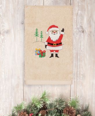 Christmas Santa Waving 100% Turkish Cotton Hand Towels