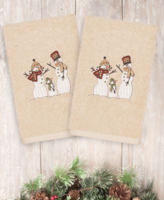 Christmas Snow Family 100% Turkish Cotton Hand Towels