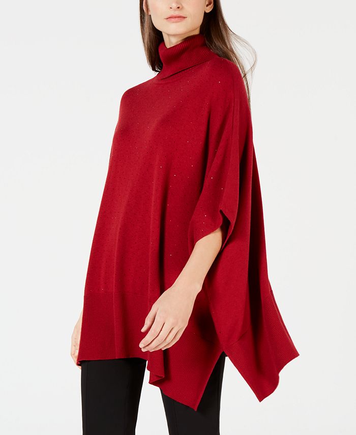 Anne klein poncho sweater sale