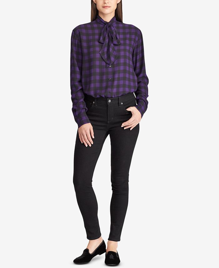 Lauren Ralph Lauren Plaid Ruffled Shirt Macy's