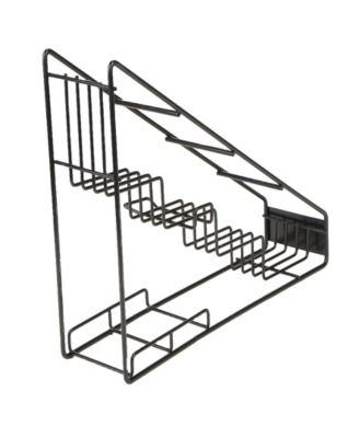 Mind Reader Four Compartment Bottle Holder, Black