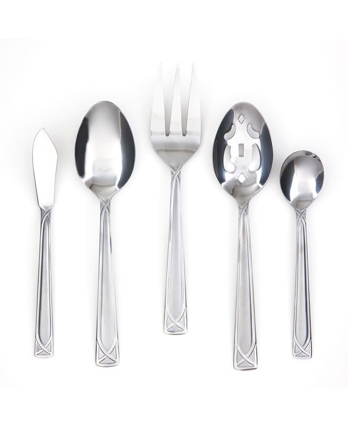 Cambridge Silversmiths Cambridge Crossroad Sand 45Piece Flatware Set, Service for 8 Macy's