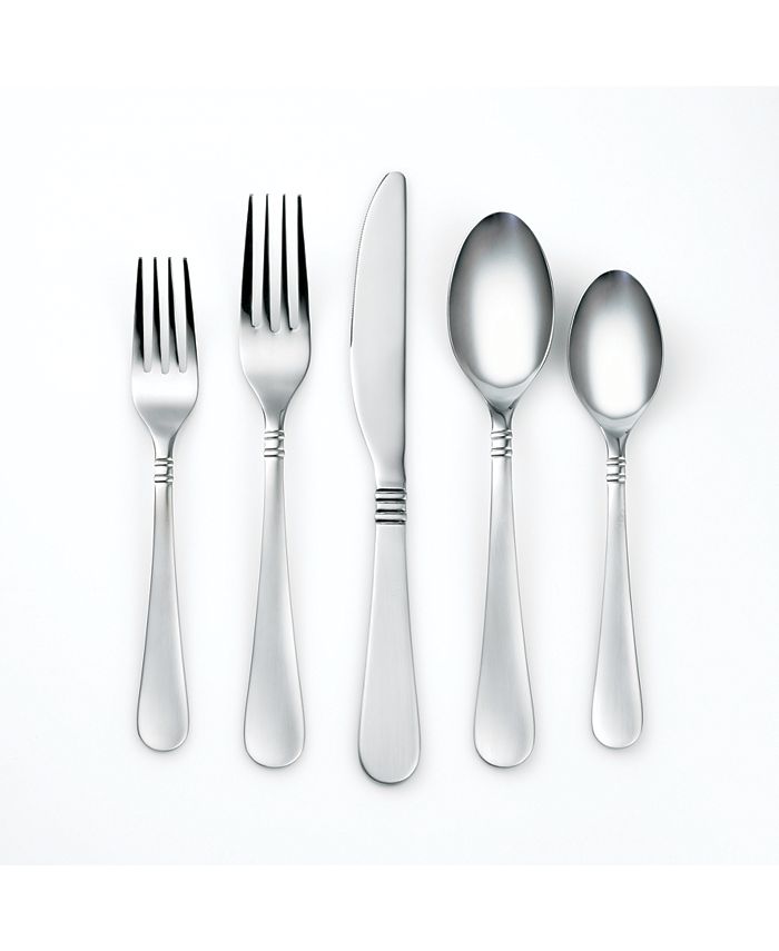 Corelle Coordinates Sarah Satin Mirror 20Piece Flatware Set, Service