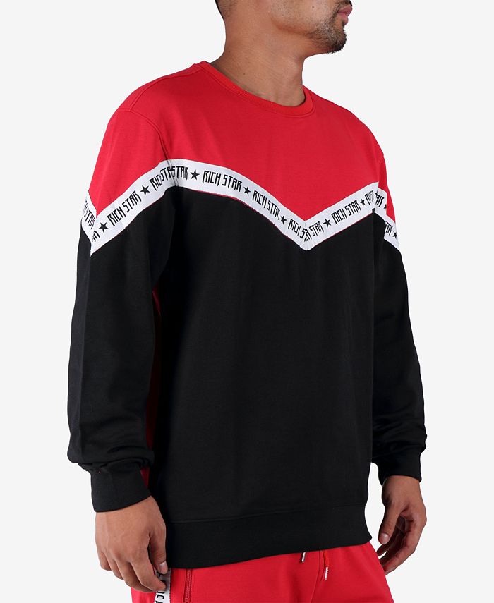 RICH STAR Men's Taping Colorblocked Sweatshirt - Macy's