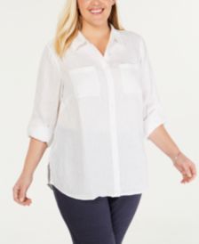 Plus Size Linen Clothing Macy S