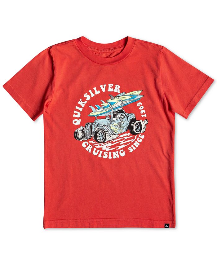 Quiksilver Little Boys Logo-Print Cotton T-Shirt - Macy's