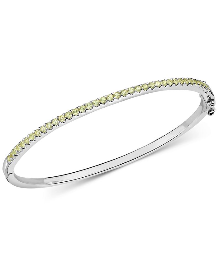 Macy's - Peridot Bangle Bracelet (1-1/5 ct. t.w.) in Sterling Silver