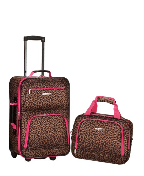 Чемоданы Rockland 2-Pc. Pattern Softside Luggage Set, цвет: Розовый