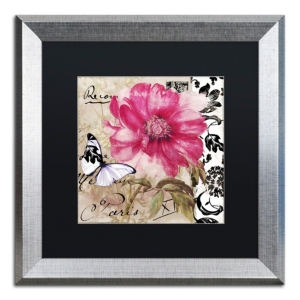 Trademark Global Color Bakery 'le Pink' Matted Framed Art, 16" X 16" In Silver
