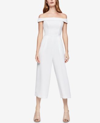 off the shoulder cropped jumpsuit