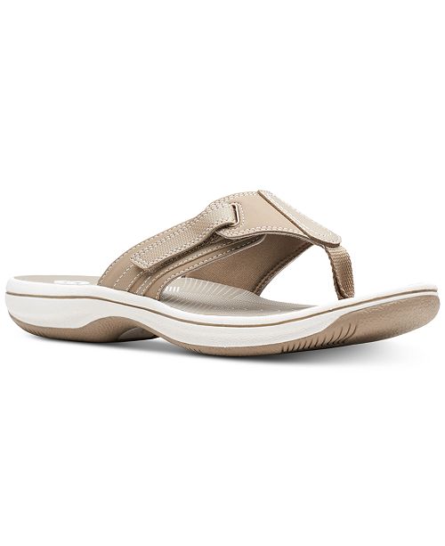 Clarks Collection Women S Brinkley Sail Flip Flops Reviews Shoes