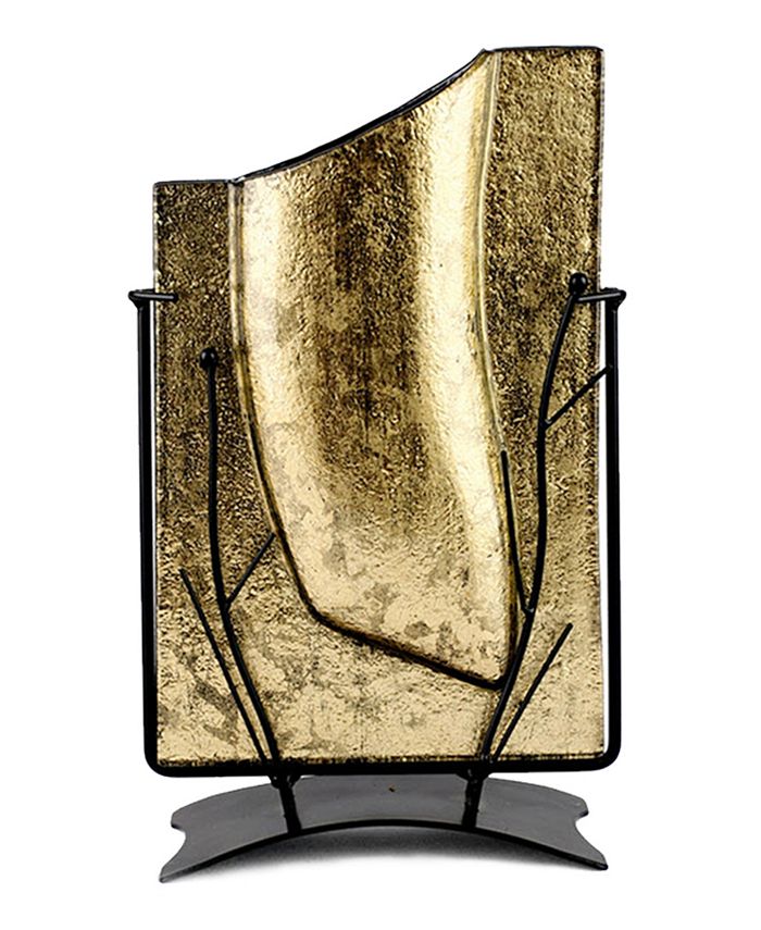 Jasmine Art Glass 14" x 8" Rectangle Vase Macy's