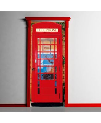Brewster Home Fashions Telephone Box Wall Mural