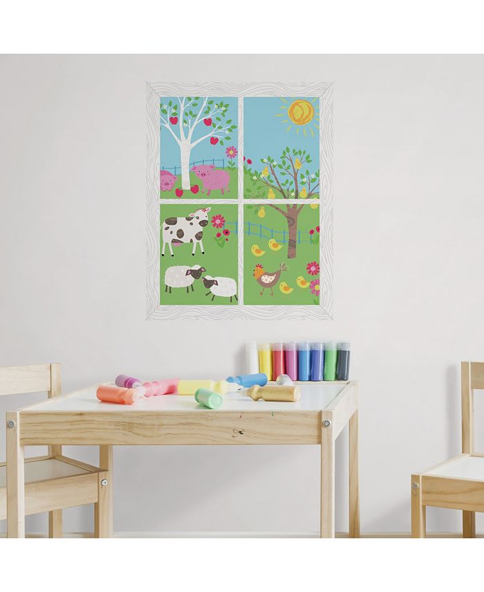 Brewster Home Fashions Farmland Window Scene Wall Art Kit Macy's