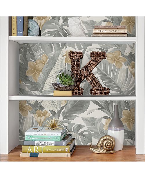 Brewster Home Fashions Neutral Paradise Peel And Stick Wallpaper