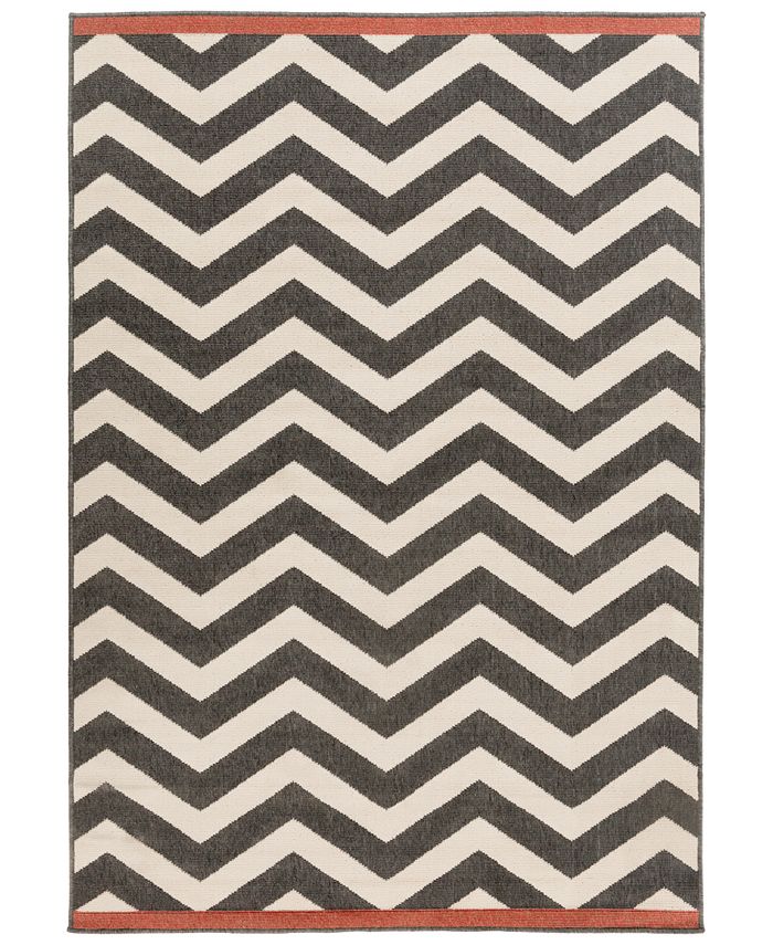 Surya - Alfresco ALF-9646 Black 3' x 5'6" Area Rug