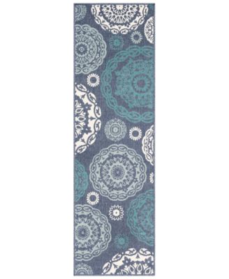 Livabliss - Alfresco ALF-9666 Charcoal 2'3" x 7'9" Runner Area Rug