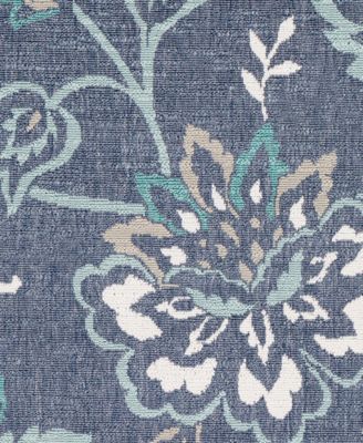 Alfresco ALF-9673 Charcoal 8'9" Round Area Rug, Indoor/Outdoor