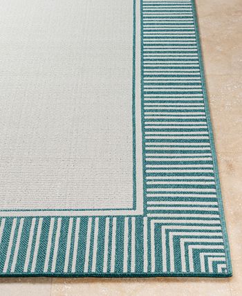 Surya - Alfresco ALF-9680 Teal 8'9" Round Area Rug